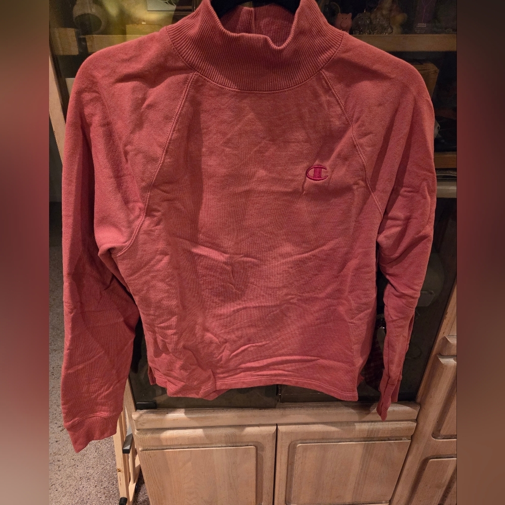 Champion Clay Color Mock Neck Sweatshirt